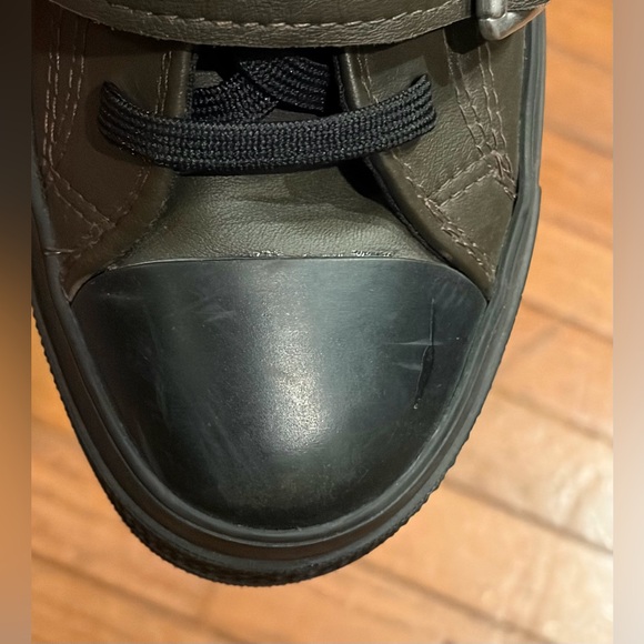 Converse Chuck 70 De Luxe Heel Leather & Buckles High Top Platform Boots Sz 8 - Picture 4 of 14